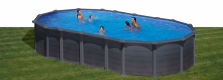 Dream-Pool-Capri-Piscine-fuori-terra-ovali-in-acciaio-e-PVC-decorazione-Grafite - Img 2