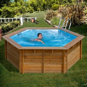 Wooden Pool tonda - Piscina fuori terra in legno - Img 1